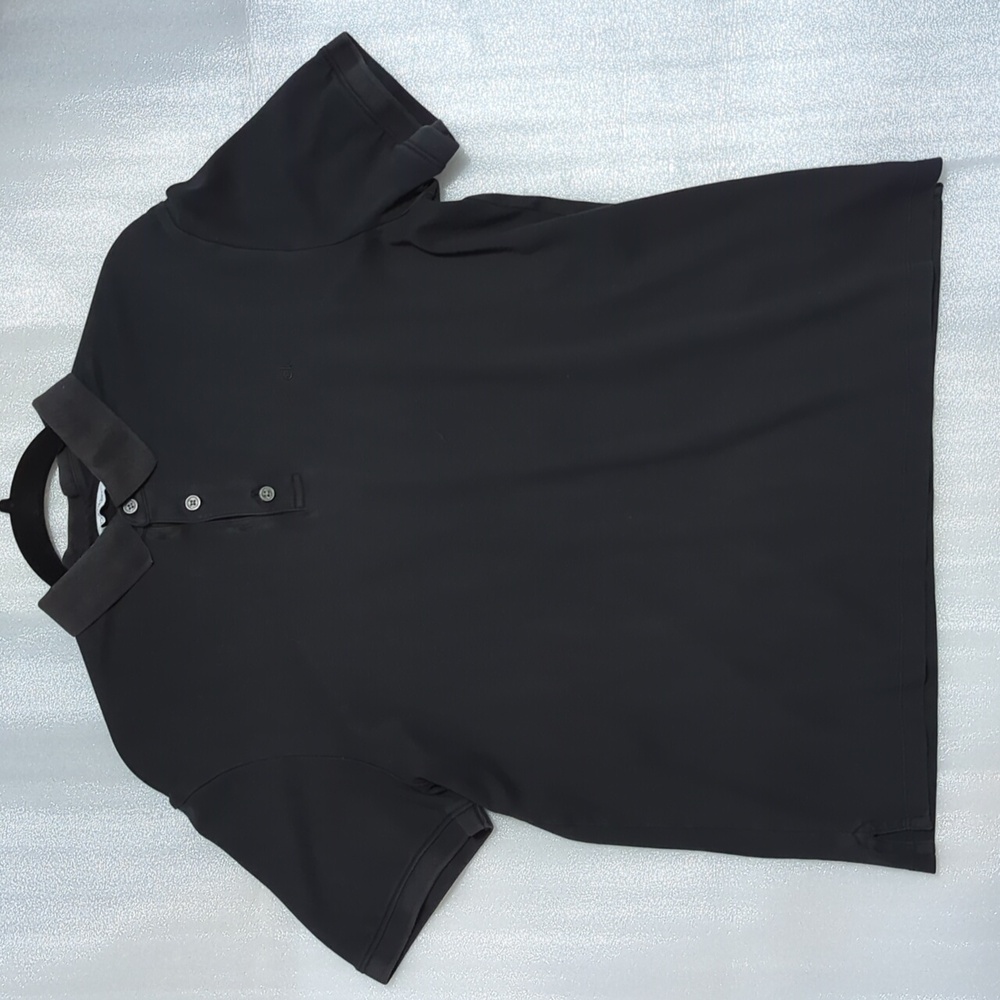 Men's Calvin Klein Liquid Touch Black Short Sleeve Polo Size Medium